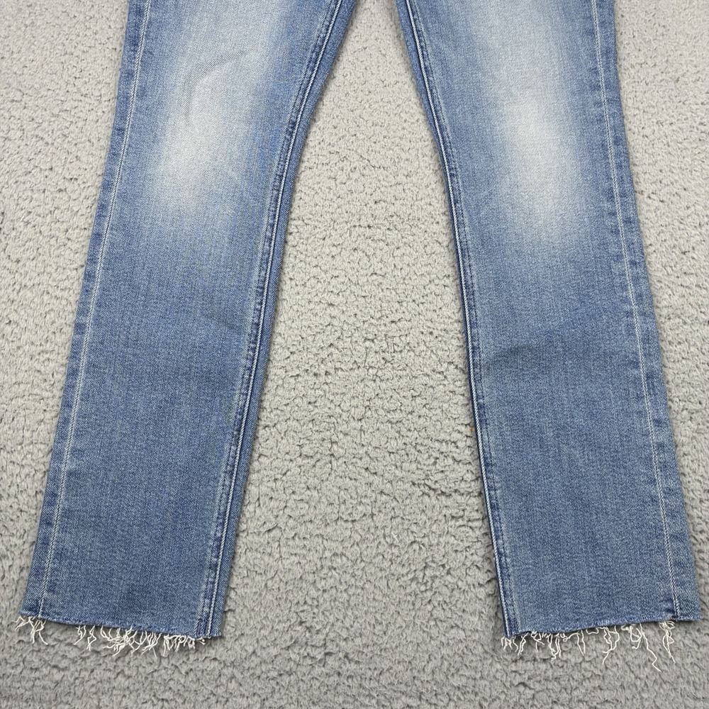 MOTHER The Mid Rise Dazzler Ankle Fray Jeans Women's 26 Riding The Cliffside - Picture 3 of 15